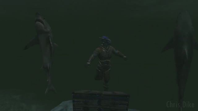 Skyrim - An Argonian Finds Underwater Treasure смотреть онлайн