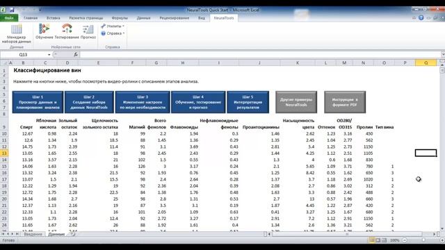 Краткое руководство по NeuralTools - Шаг 1: Просмотр данных и планирование анализа смотреть онлайн