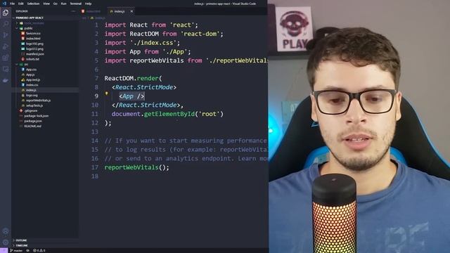 Mini curso de ReactJs para iniciantes - Construa seu primeiro site em ReactJs смотреть онлайн