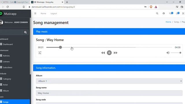 Music app / Spotify clone using Laravel and React JS смотреть онлайн