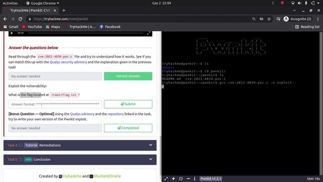 PWNKIT New vulnerablity discovered on Linux systems(walkthrough) Tryhackme || CVE-2021-4034 смотреть онлайн