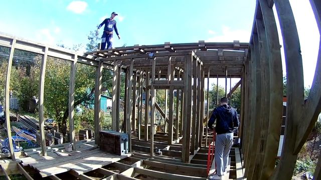 Плоская кровля каркасного дома. Устройство стропильной системы смотреть онлайн