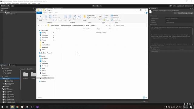 How to make a multiplayer game in Unity with DarkRift - Setup #1 смотреть онлайн
