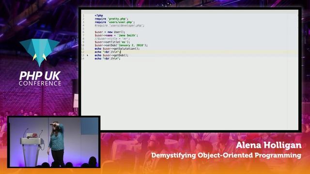 PHP UK Conference 2017 - Alena Holligan - Demystifying Object Oriented Programming смотреть онлайн