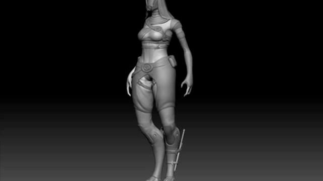 Zbrush Tali (Mass Effect) Progression смотреть онлайн