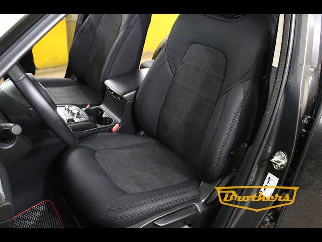 Чехлы на Mazda CX 5 II, (Active), 2017 - н.в. серии "Aurora" с алькантарой смотреть онлайн