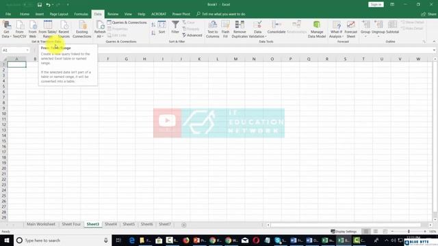 Microsoft Office 365 - 100 - Microsoft Excel - Data Menu - Part 1 смотреть онлайн