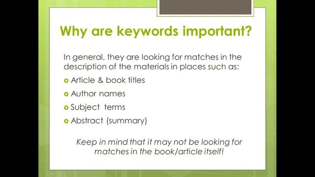 Keyword Searching 1: The Basics смотреть онлайн