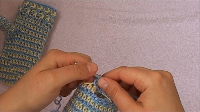 как связать варежки крючком на ребенка 4 - 5 лет смотреть онлайн