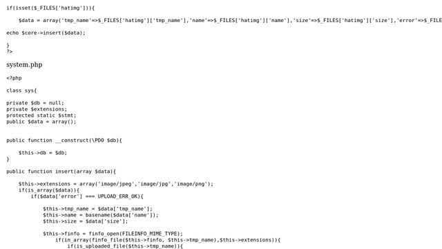 Code Review: Upload and database insert php function смотреть онлайн