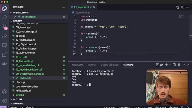 perl5 #23: REVERSE FUNCTION // How to reverse an array, string or number смотреть онлайн