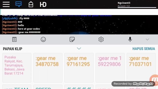 3 gear codes (roblox) смотреть онлайн