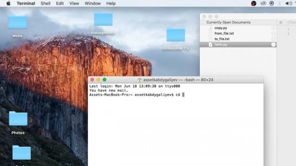 Как запустить python/питон через терминал Mac OS / How to run python on MAC OS