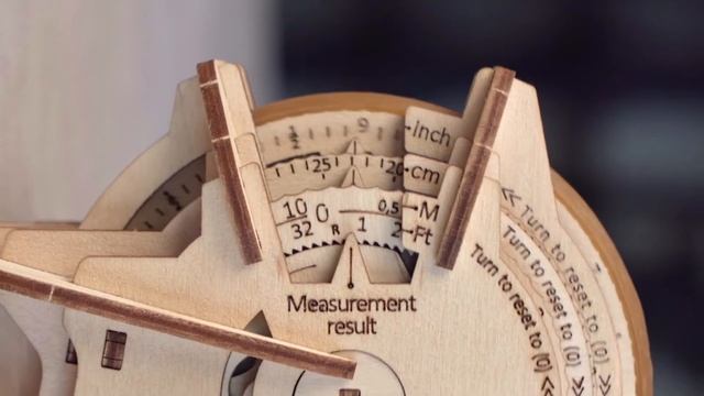 Курвиметр STEM от Ugears - сборная модель, 3D пазл, конструктор. смотреть онлайн