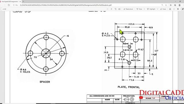 AutoCAD Mechanical Tutorial for Beginners | AutoCAD Mechanical 2020 Tutorial | Digital CADD Officia смотреть онлайн