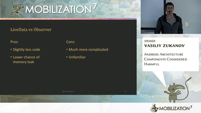Android Architecture Components Considered Harmful - Vasiliy Zukanov смотреть онлайн