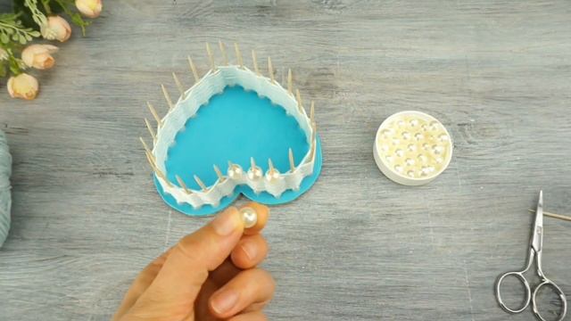 DIY Нежная корзинка из ниток своими руками смотреть онлайн