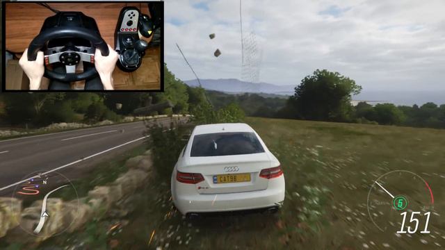 Forza Horizon 4 Audi RS6 (Steering Wheel + Shifter) | Logitech g27 Gameplay смотреть онлайн