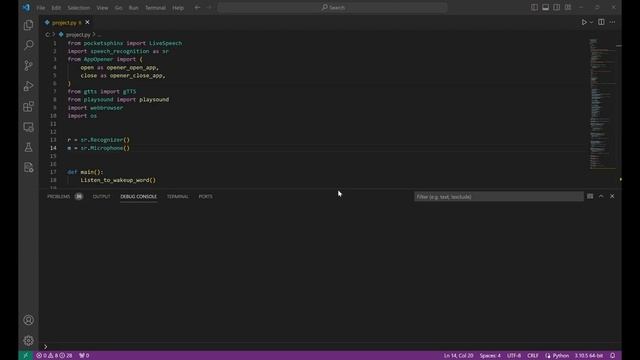 Virtual Desktop Assistant with Python. смотреть онлайн