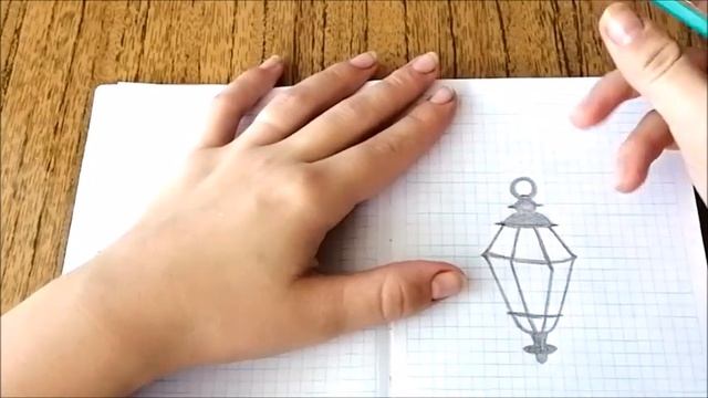 Рисуем уличный фонарь/Как нарисовать фонарь? смотреть онлайн
