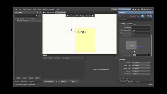 Altium 21 - урок 3 - Создание символа (УГО)