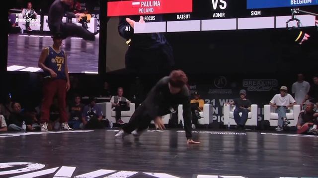 Bgirl Paulina (POL) Vs Bgirl Madmax (BEL) | 2021 WDSF European Breaking  - Battle For The 3rd Place