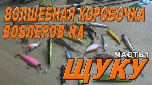Волшебная коробочка воблеров на щуку Часть1