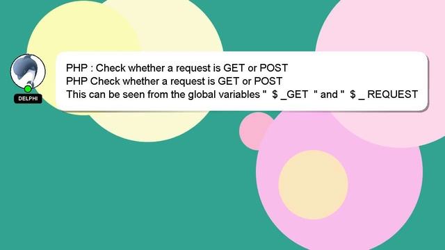 PHP : Check whether a request is GET or POST смотреть онлайн