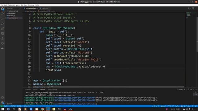 Python PyQt5 Part #4 | WIndow Management | Tutorial Belajar Python GUI PyQt5 | Belajar Python Pemul смотреть онлайн