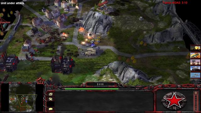 Command & Conquer Generals Rise of the Reds Russia vs USA Gameplay смотреть онлайн