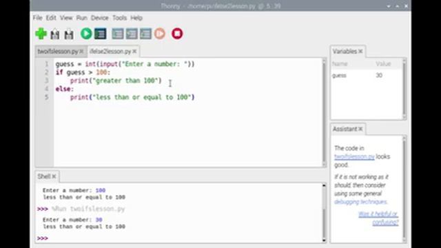 if elif else Statements Lesson from Learning IoT смотреть онлайн