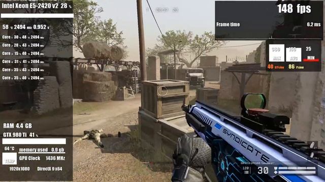 Warface | E5 2420v2 | High settings 1080p performance FPS test | rus\eng смотреть онлайн