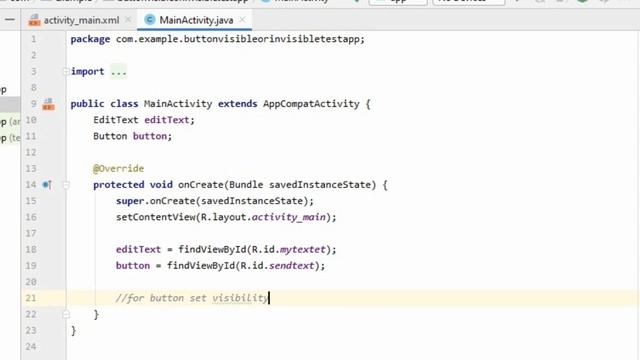 Set button visible, invisible when editing Text, TextWatcher in Android Studio смотреть онлайн