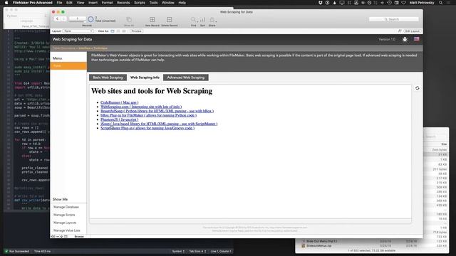 Web Scraping with FileMaker Pro смотреть онлайн