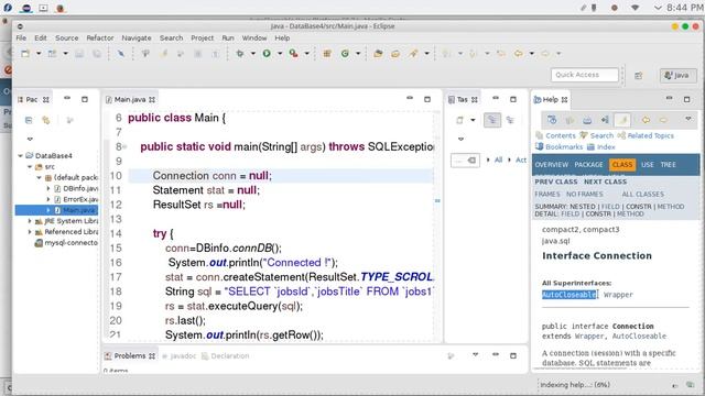 18 JAVA JDBC DataBases try statement смотреть онлайн