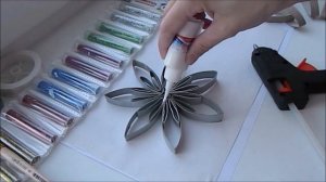 Снежинка из втулки. Мой мастер класс. DIY. Hand made