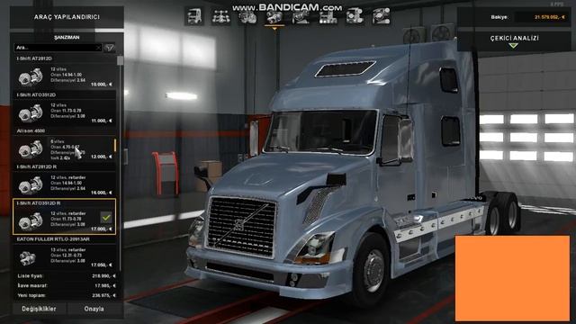 Euro Truck Simulator 2 VOLVO VNL TUNİNG MOD PART1 смотреть онлайн