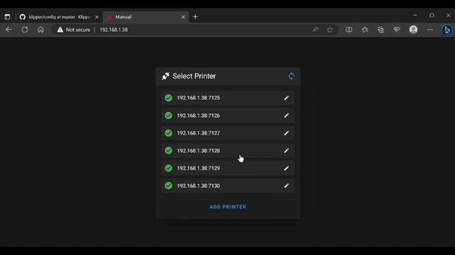 Klipper 3d printer firmware easy install using Kiauh on a mini pc.