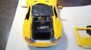 Mercedes AMG GT из пластилина.