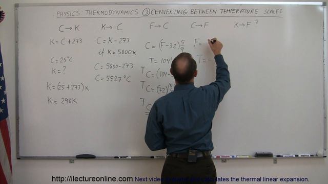 Physics 21.5 Temperature (3 of 3) Converting Between Temperature Scales смотреть онлайн