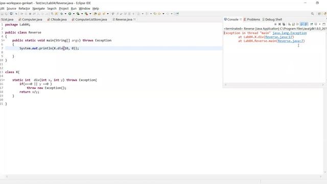 Exception in Java || Java Exception Handling смотреть онлайн