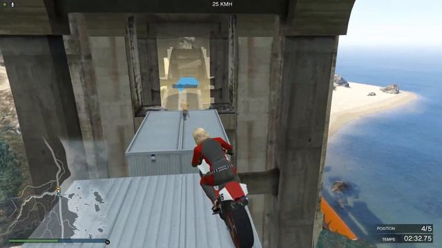 (Race) Moto Skill Test (Acrobat) [GTA 5] смотреть онлайн