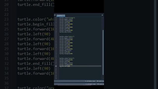 Designing the Indian Flag with Python Turtle смотреть онлайн