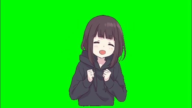 ✔️GREEN SCREEN EFFECTS: Menhera-chan Animation Anime kawaii girl смотреть онлайн