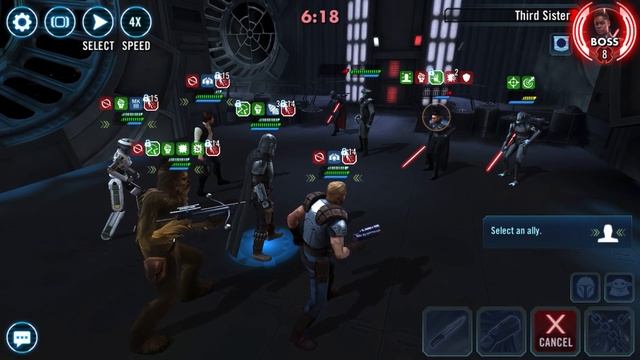 Galactic Conquest Sector 5 Hard - Farm Smuggler Kills & Inflict Purge At The Same Time?! | SWGoH смотреть онлайн