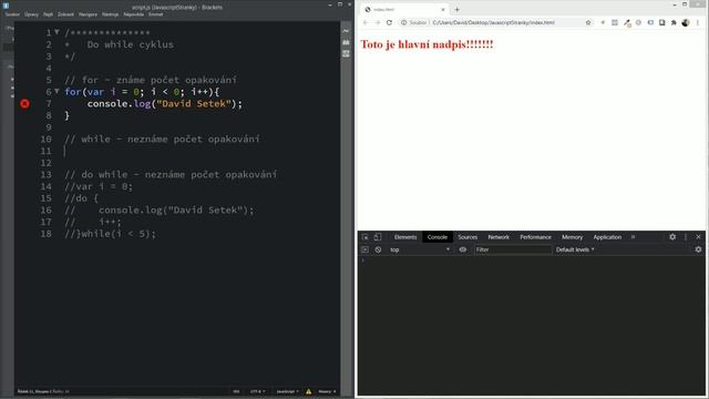 37. Ovládni JavaScript - Cykly: Do while cyklus a porovnání všech cyklů смотреть онлайн