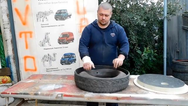 ЭТО нужно каждому ВОДИТЕЛЮ! Пневмодомкрат из камеры и покрышки! смотреть онлайн