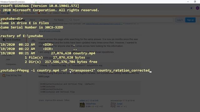 Rotate video using FFMPEG смотреть онлайн