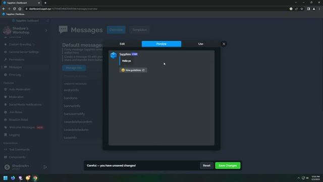 Discord Message Button Link Tutorial 2023 | Sapphire Bot смотреть онлайн