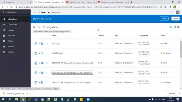 Oracle Fusion - Integration DBCS to AR Invoice Creation process - Part 10 смотреть онлайн